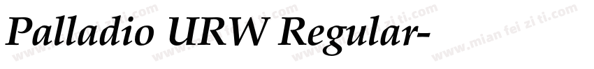Palladio URW Regular字体转换